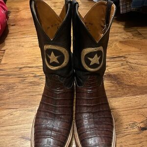Western Star Embossed Cowboy Boots